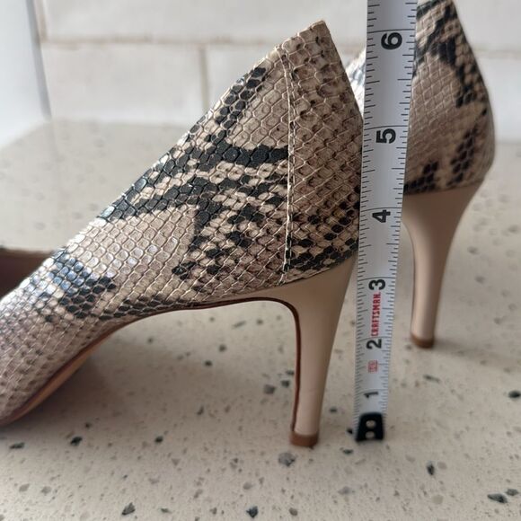 Antonio Melani Paton Leather Elegant Snake Print Stilettos Pumps Heels Size 10M - Picture 7 of 12